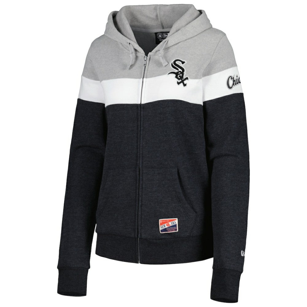 Chicago White Sox New Era Women's Colorblock Full-Zip Hoodie Jacket | MLB Near me