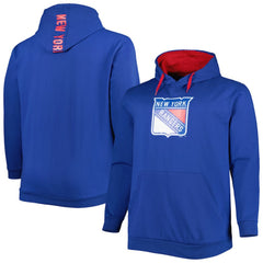 New York Rangers Big & Tall Fleece Pullover Hoodie Outlet