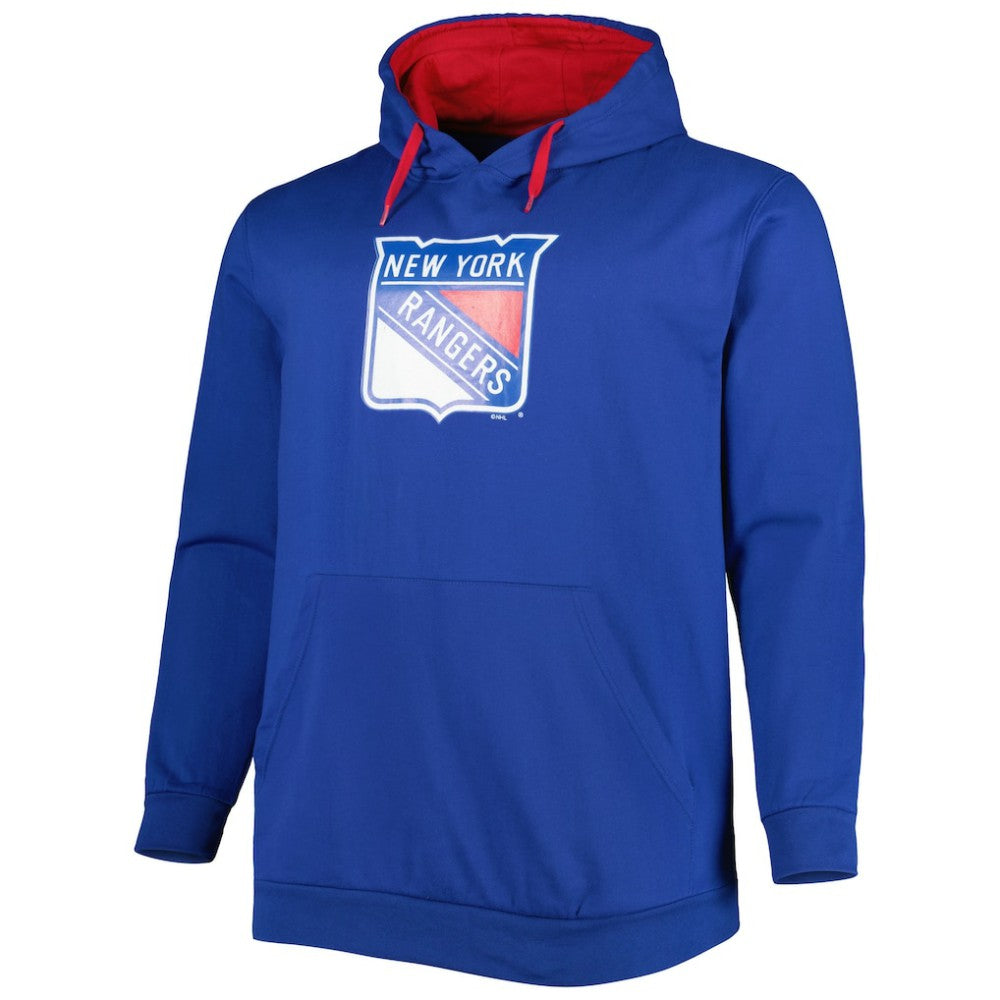 New York Rangers Big & Tall Fleece Pullover Hoodie Outlet