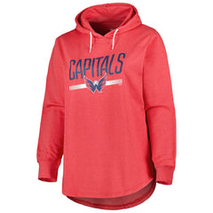 Washington Capitals Women's Plus Size Fleece Pullover Hoodie Sale