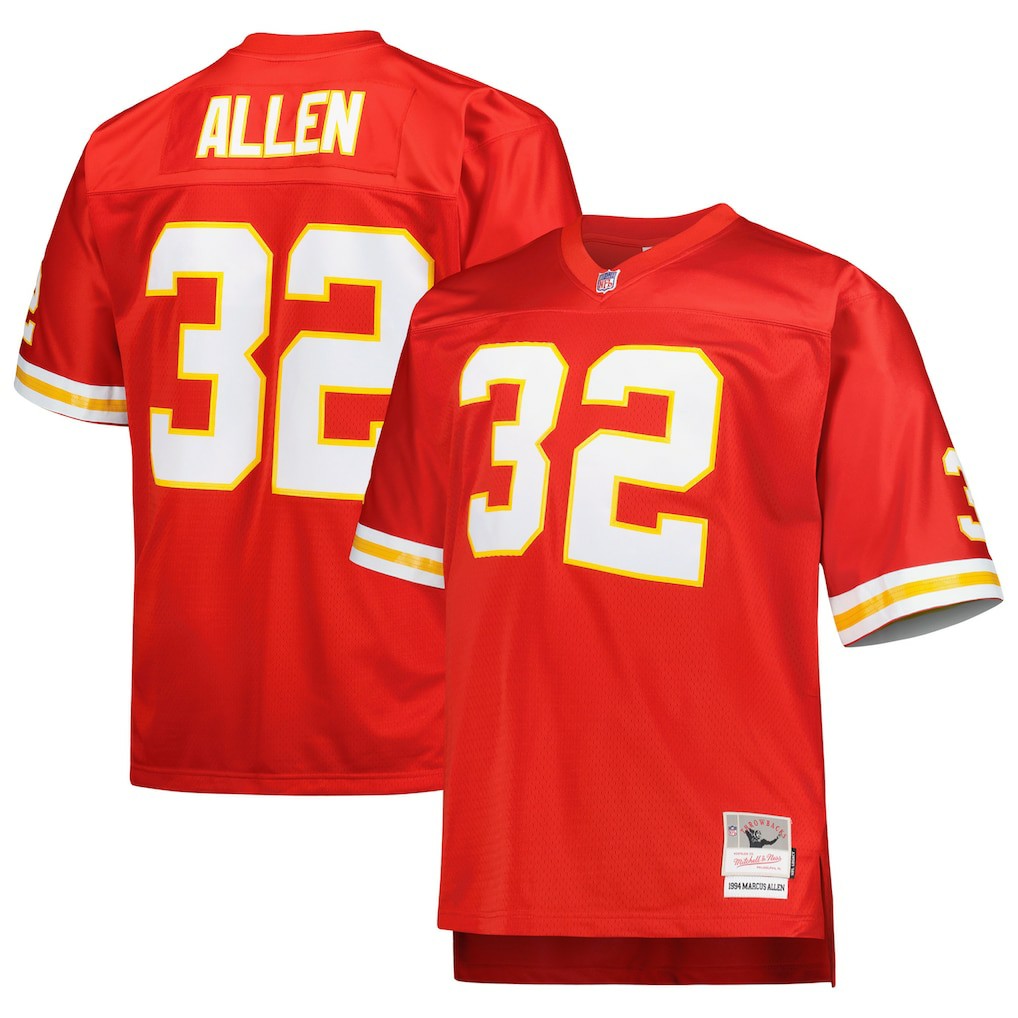 Kansas City Chiefs Mitchell & Ness Marcus Allen  Big & Tall 1994 Retired Player Replica Jersey