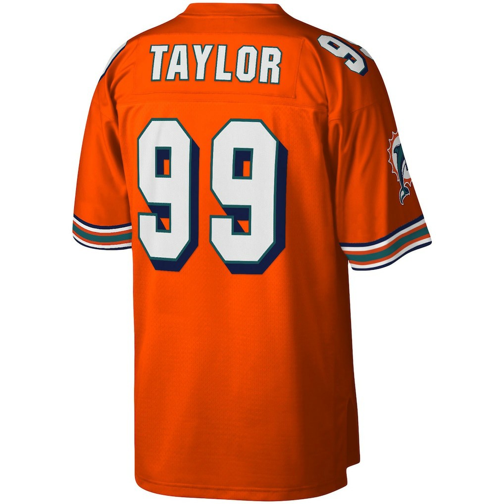 Miami Dolphins Mitchell & Ness Jason Taylor  Big & Tall 2004 Retired Player Replica Jersey
