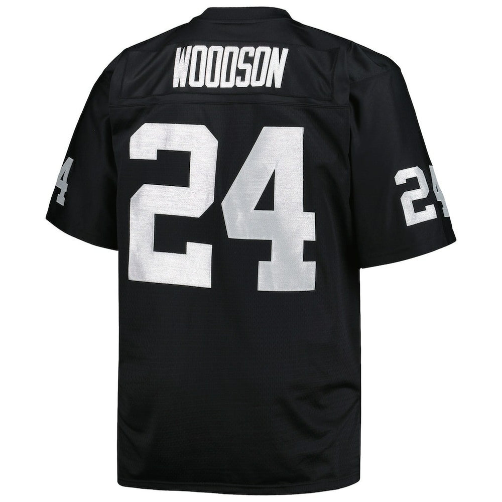 Las Vegas Raiders Mitchell & Ness Charles Woodson  Big & Tall 1998 Retired Player Replica Jersey