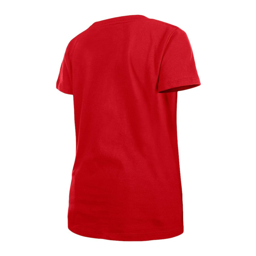 Washington Nationals New Era Girls Youth Flip Sequin Team V-Neck T-Shirt | MLB Near me