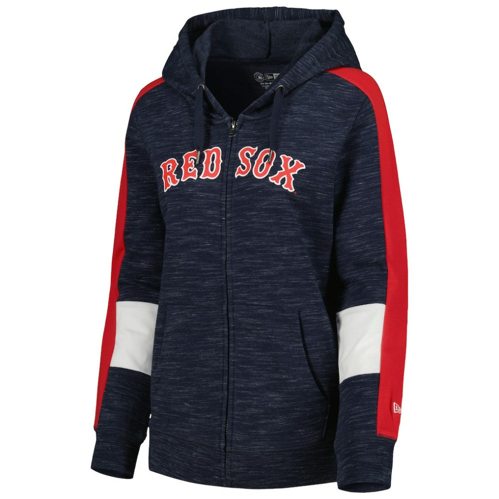 Boston Red Sox New Era Women's Colorblock Full-Zip Hoodie | MLB On Sale