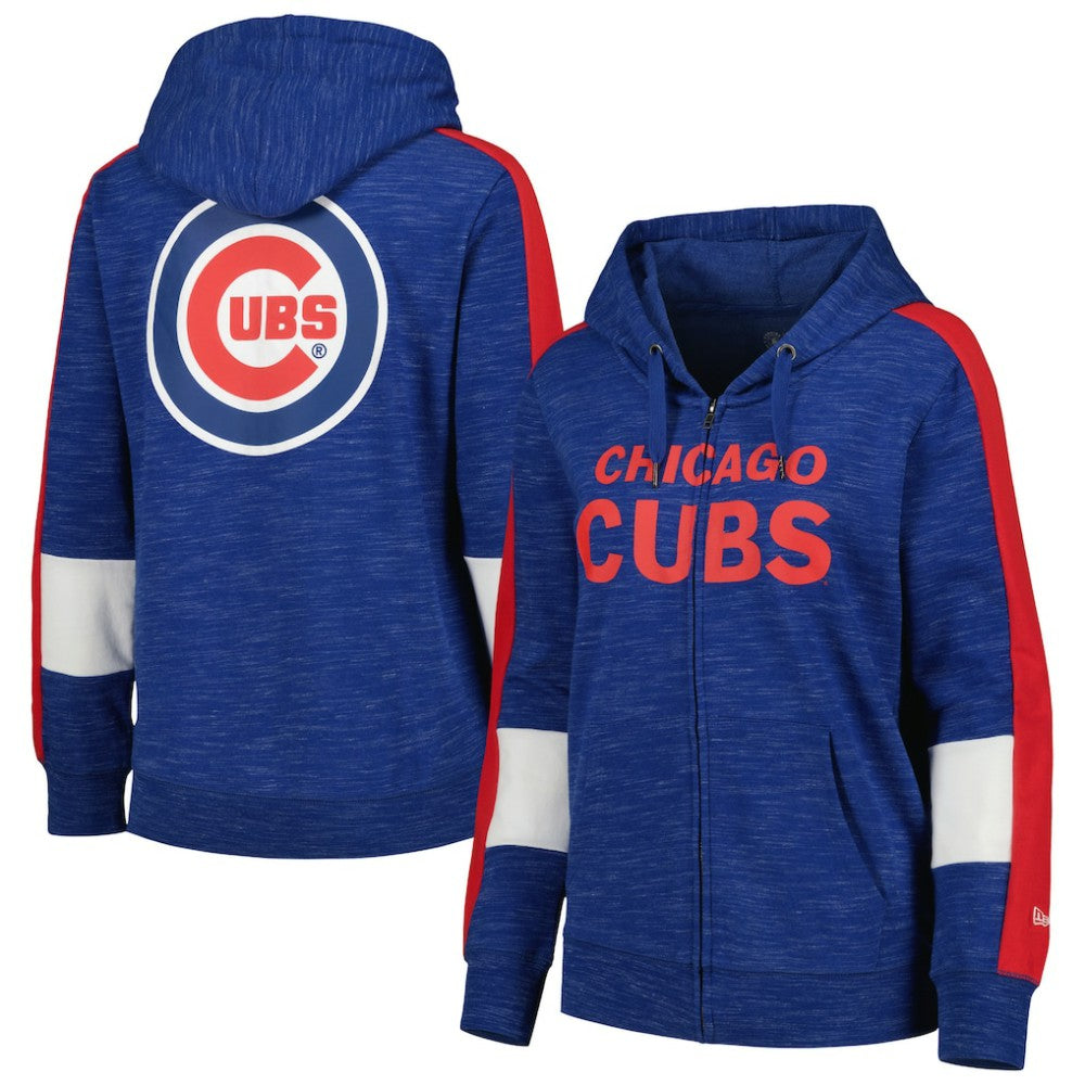 Chicago Cubs New Era Women's Colorblock Full-Zip Hoodie | MLB Online