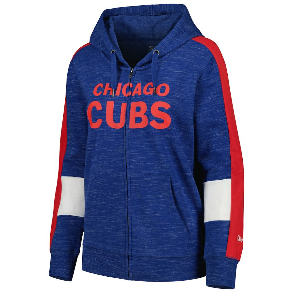 Chicago Cubs New Era Women's Colorblock Full-Zip Hoodie | MLB Online