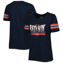 Boston Red Sox New Era Women's Team Stripe T-Shirt | MLB Shop