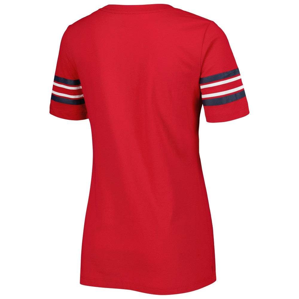 St. Louis Cardinals New Era Women's Team Stripe T-Shirt | MLB On Sale