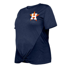 Houston Astros New Era Women's Plus Size Two-Hit Front Knot T-Shirt | MLB Near me