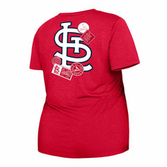St. Louis Cardinals New Era Women's Plus Size Two-Hit Front Knot T-Shirt | MLB Outlet