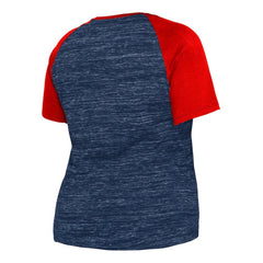 Boston Red Sox New Era Women's Plus Size Space Dye Raglan V-Neck T-Shirt | MLB Online