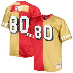 San Francisco 49ers Mitchell & Ness Jerry Rice  Big & Tall Split Legacy Retired Player Replica Jersey