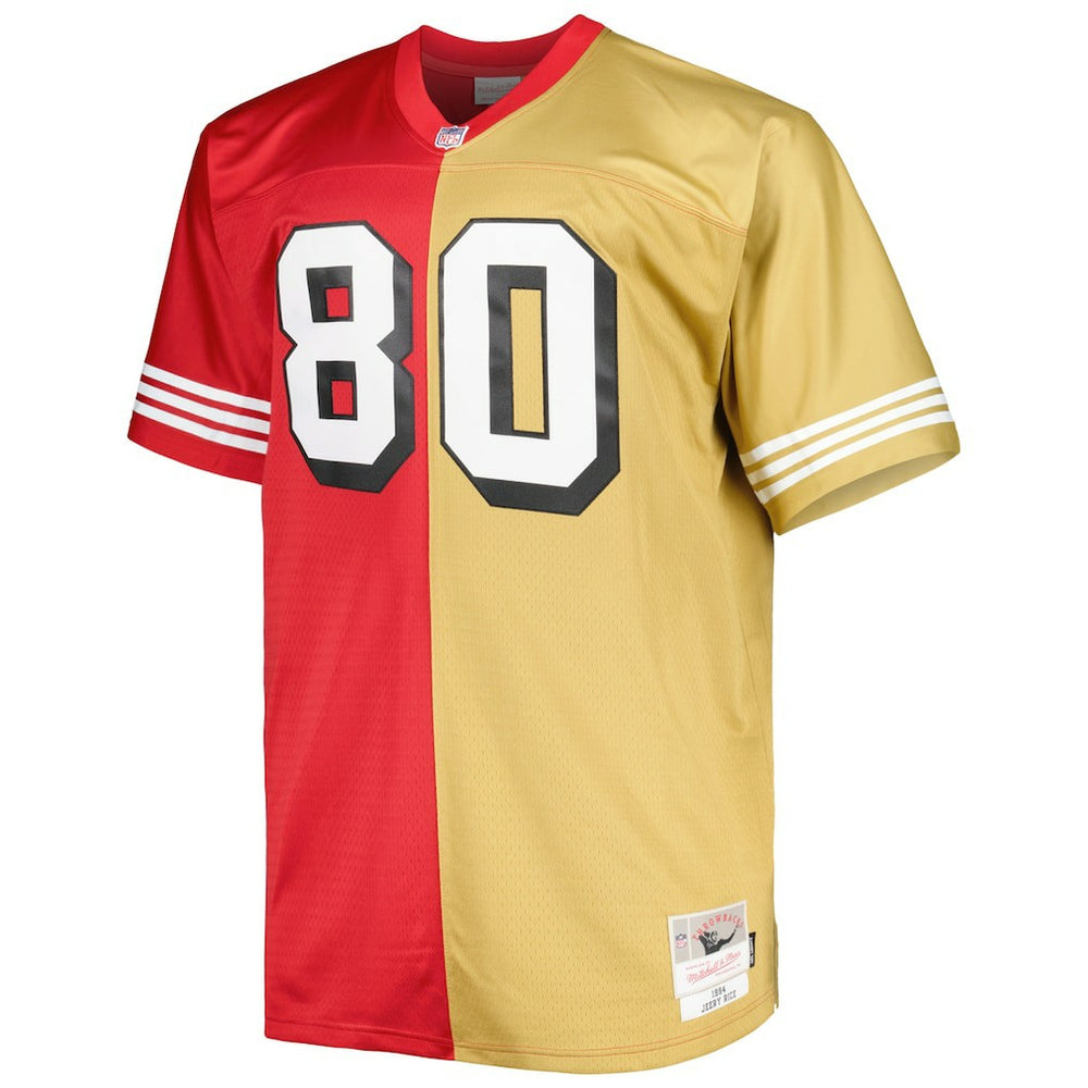 San Francisco 49ers Mitchell & Ness Jerry Rice  Big & Tall Split Legacy Retired Player Replica Jersey