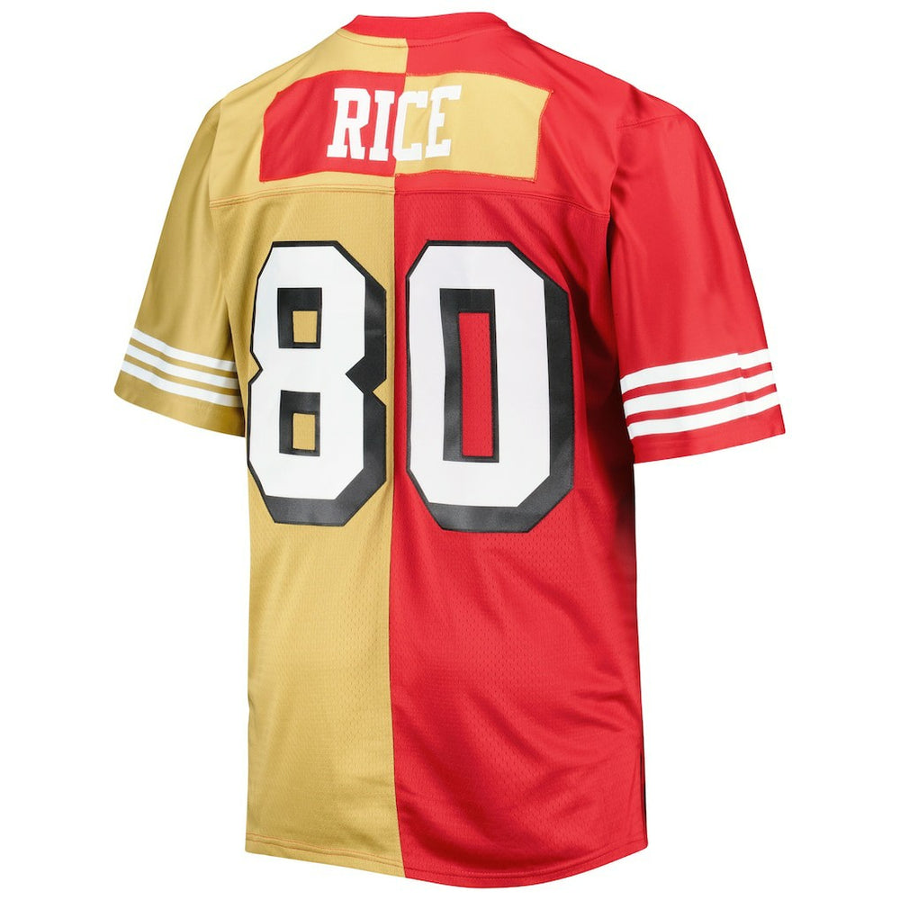 San Francisco 49ers Mitchell & Ness Jerry Rice  Big & Tall Split Legacy Retired Player Replica Jersey