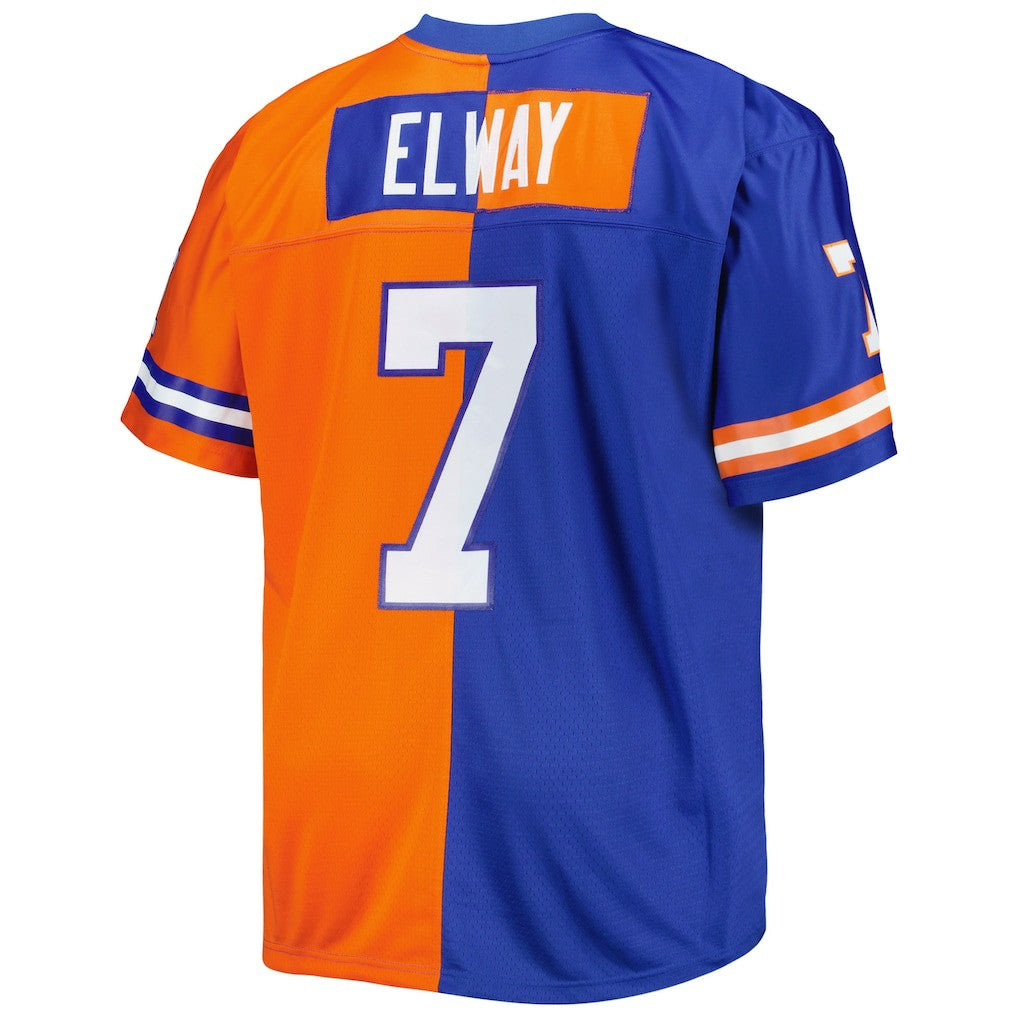 Denver Broncos Mitchell & Ness John Elway  Big & Tall Split Legacy Retired Player Replica Jersey
