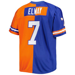 Denver Broncos Mitchell & Ness John Elway  Big & Tall Split Legacy Retired Player Replica Jersey