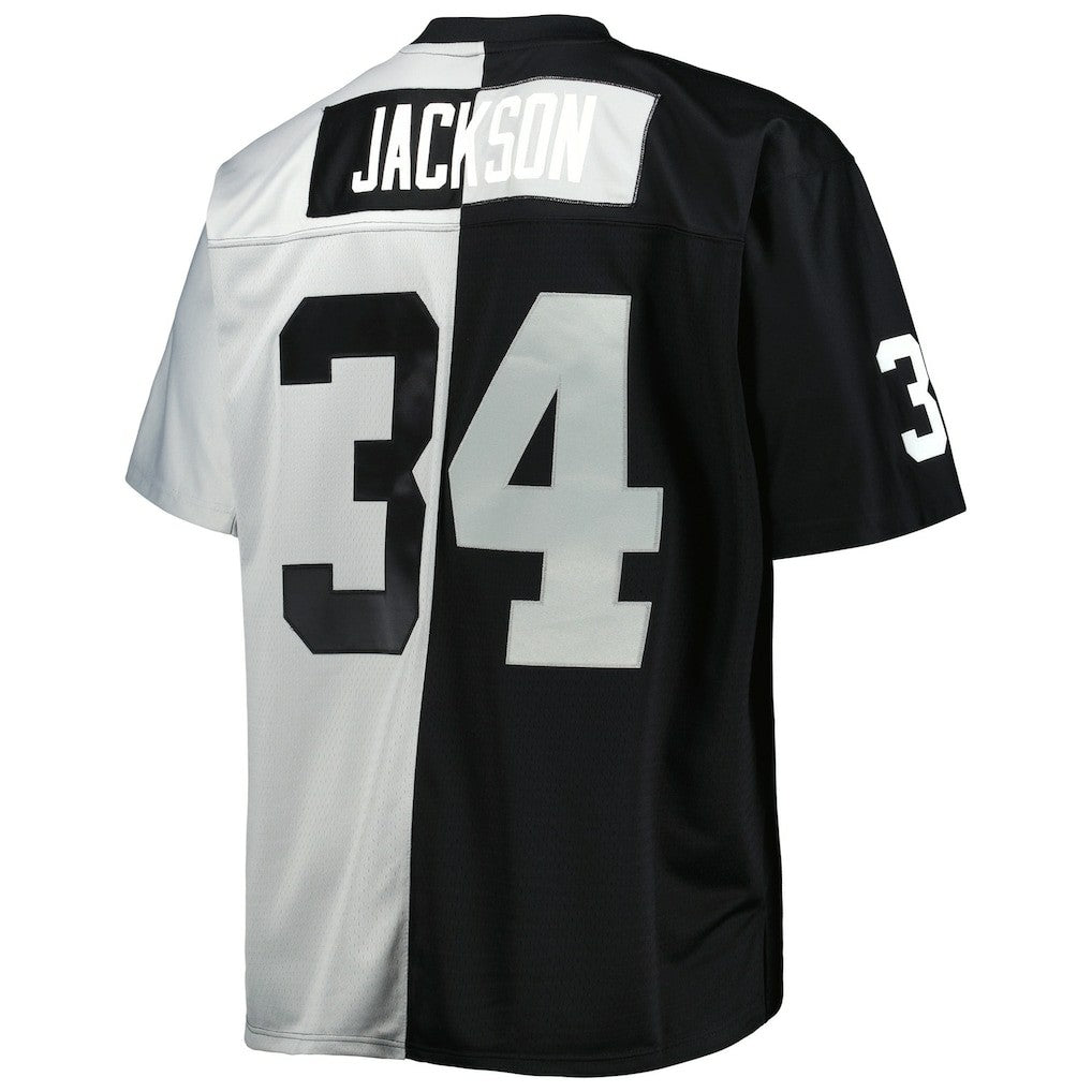 Las Vegas Raiders Mitchell & Ness Bo Jackson  Big & Tall Split Legacy Retired Player Replica Jersey