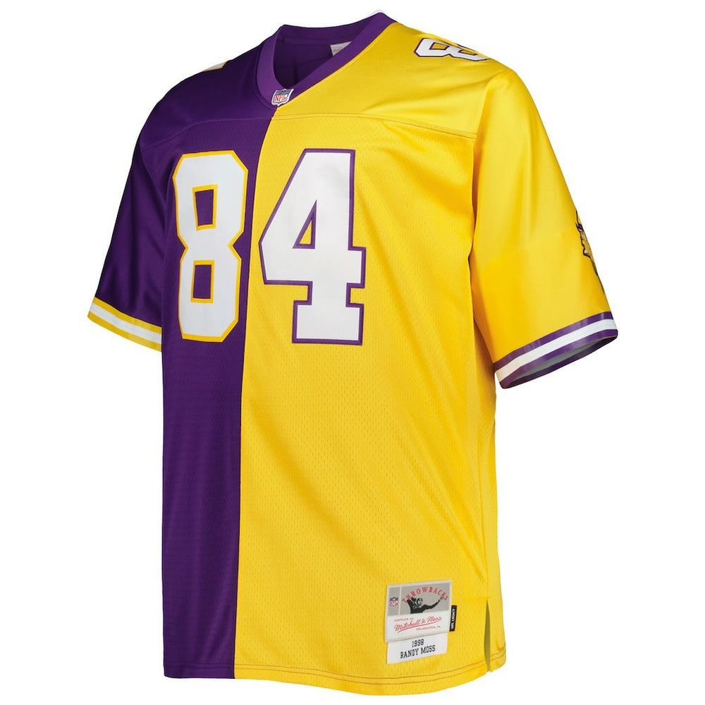 Minnesota Vikings Mitchell & Ness Randy Moss  Big & Tall Split Legacy Retired Player Replica Jersey