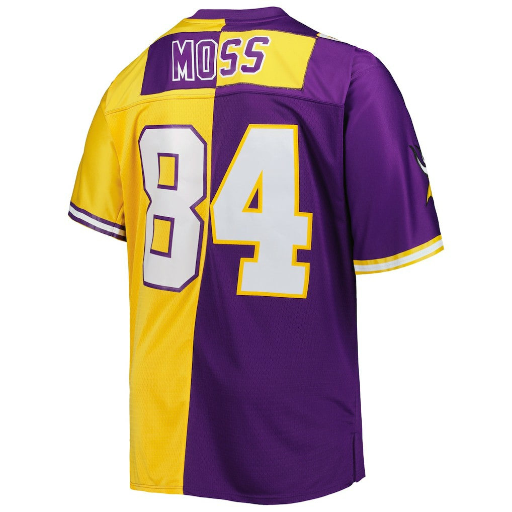 Minnesota Vikings Mitchell & Ness Randy Moss  Big & Tall Split Legacy Retired Player Replica Jersey