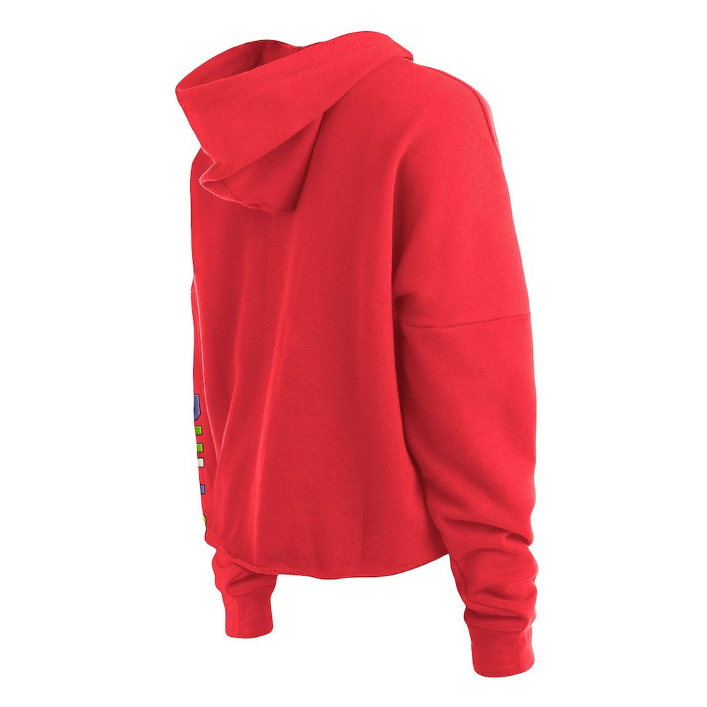 Chicago Bulls Women's Color Pack Cropped Top Pullover Hoodie New