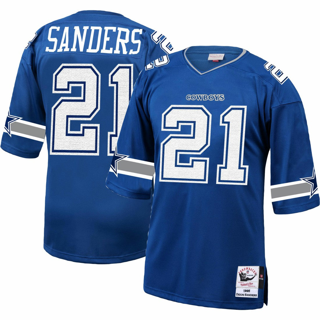 Dallas Cowboys Mitchell & Ness Deion Sanders  1996 Authentic Throwback Retired Player Jersey