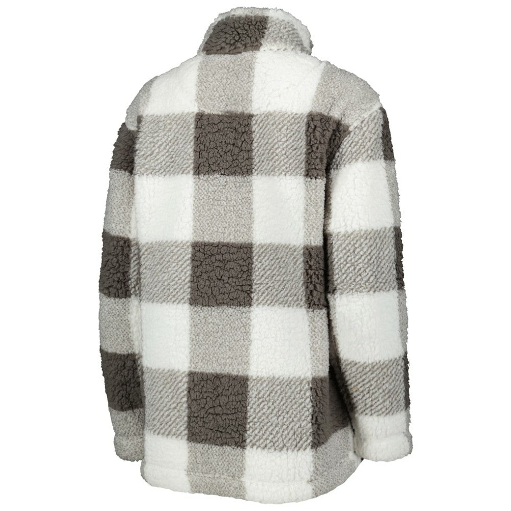 Philadelphia Flyers G-III 4Her by Carl Banks Women's Logo Plaid Sherpa Quarter-Zip Jacket On Sale