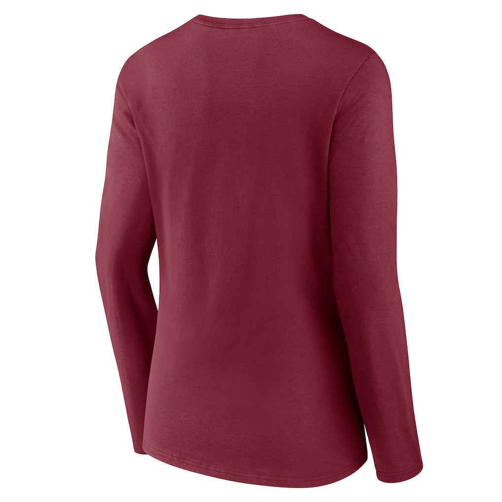 Washington Commanders Fanatics Women's Hometown Sweep Long Sleeve V-Neck T-Shirt