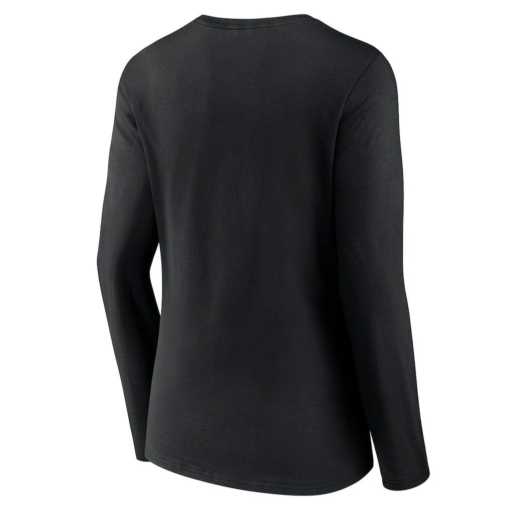 Las Vegas Raiders Fanatics Women's Hometown Sweep Long Sleeve V-Neck T-Shirt