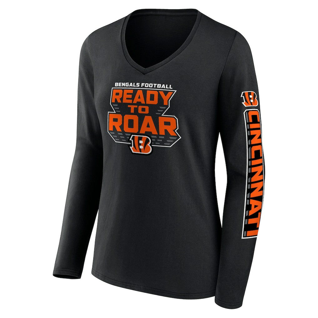 Cincinnati Bengals Fanatics Women's Hometown Sweep Long Sleeve V-Neck T-Shirt