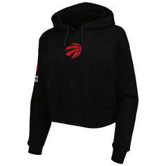 Toronto Raptors Pro Standard Women's Classic Fleece Cropped Pullover Hoodie Outlet