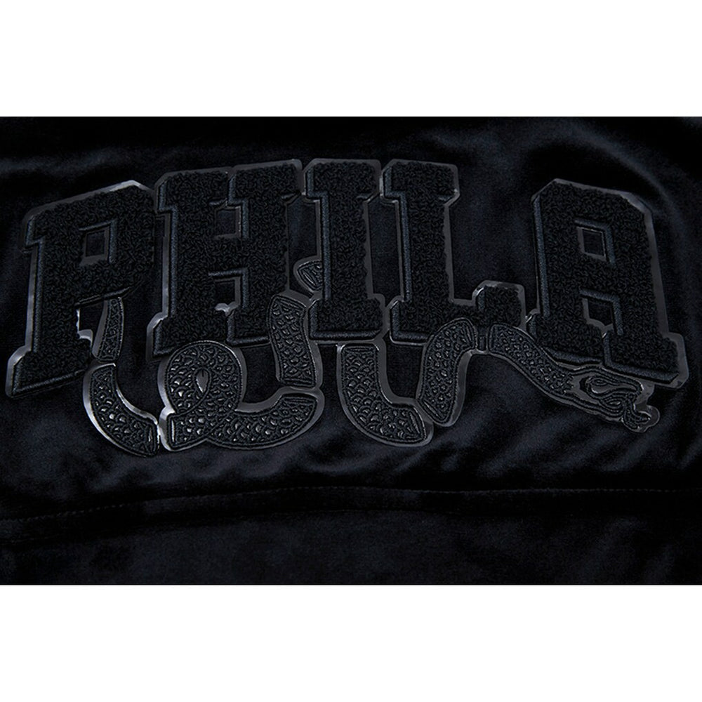 Philadelphia 76ers Pro Standard Women's Triple Black Velour Full-Zip Hoodie discount Online