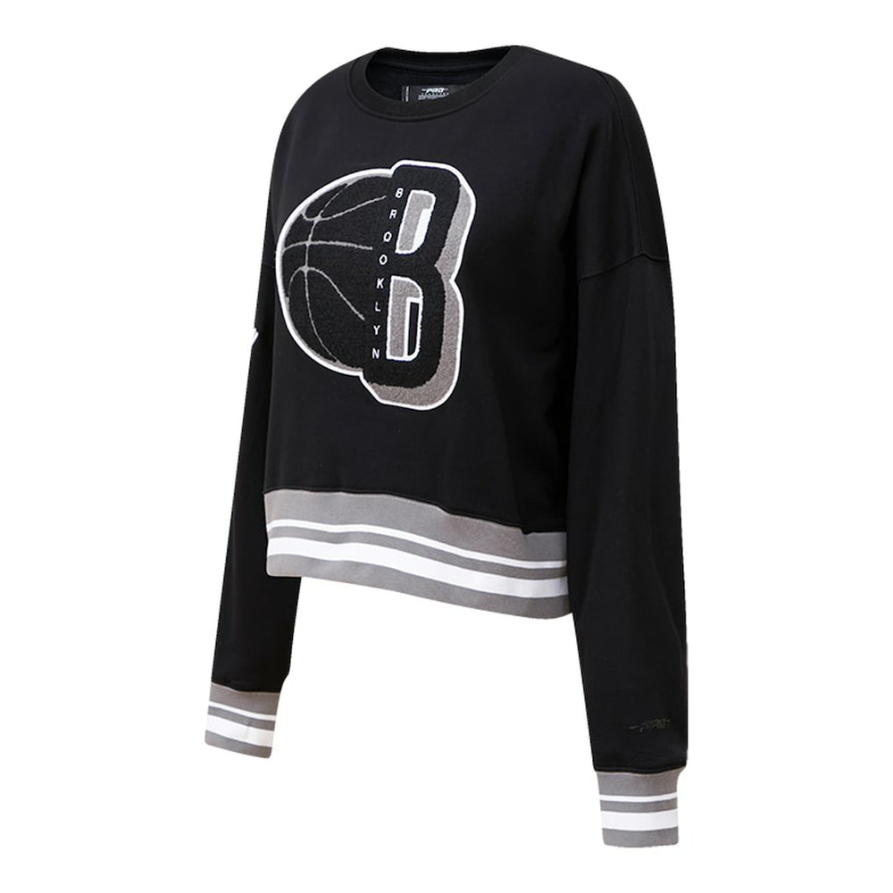 Brooklyn Nets Pro Standard Women's Mash Up Pullover Sweatshirt Online