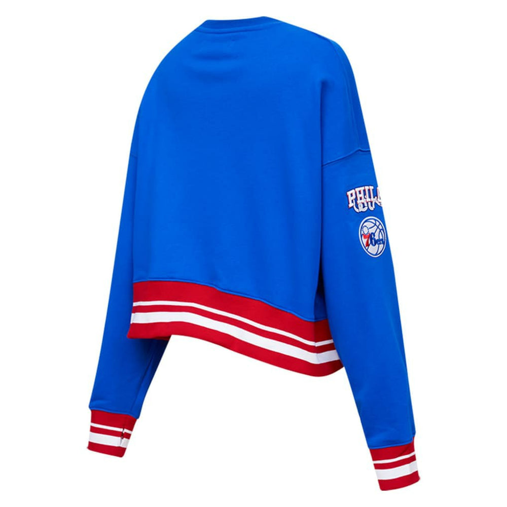 Philadelphia 76ers Pro Standard Women's Mash Up Pullover Sweatshirt Outlet