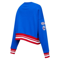 Philadelphia 76ers Pro Standard Women's Mash Up Pullover Sweatshirt Outlet