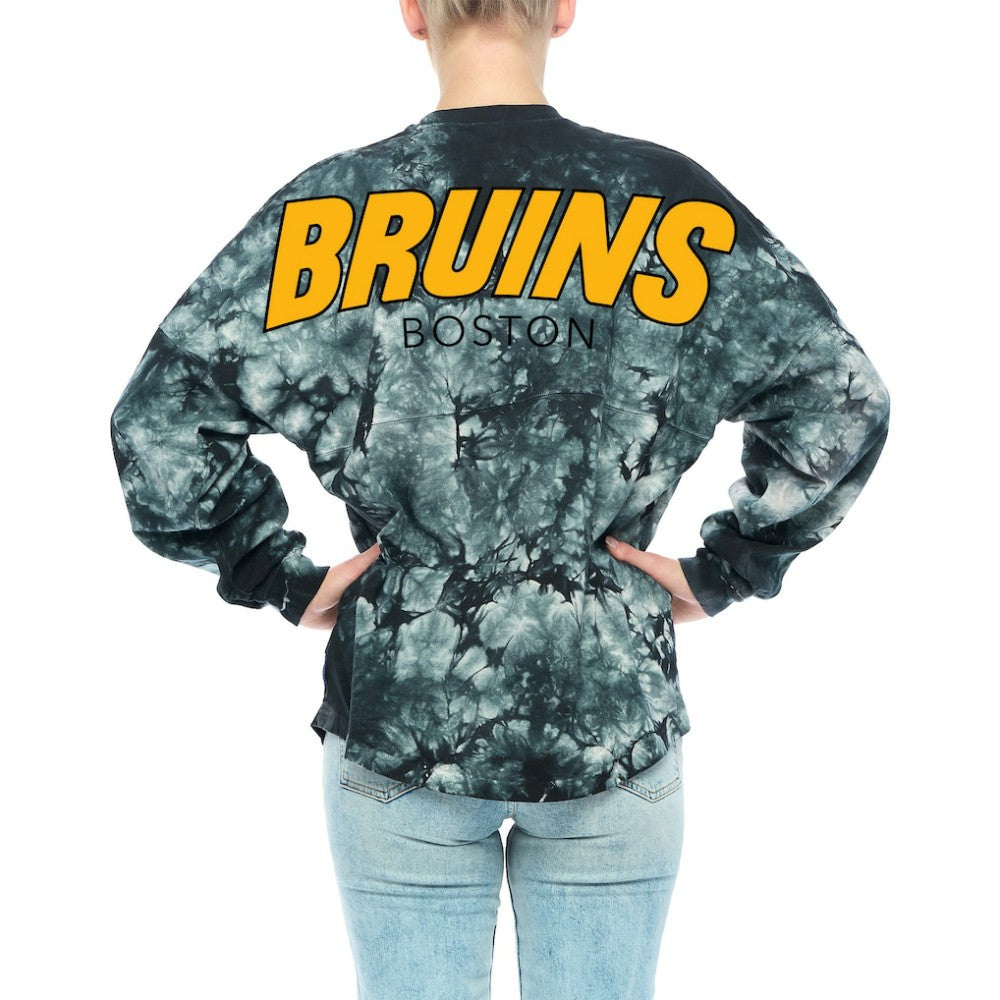 Boston Bruins Fanatics Women's Crystal-Dye Long Sleeve T-Shirt Online