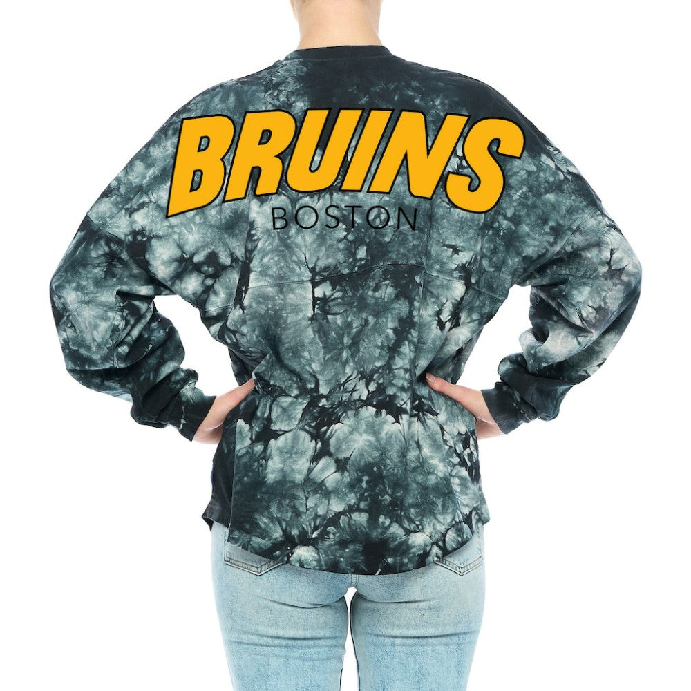 Boston Bruins Fanatics Women's Crystal-Dye Long Sleeve T-Shirt Online