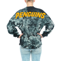 Pittsburgh Penguins Fanatics Women's Crystal-Dye Long Sleeve T-Shirt For Sale