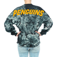 Pittsburgh Penguins Fanatics Women's Crystal-Dye Long Sleeve T-Shirt For Sale