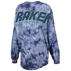 Seattle Kraken Fanatics Women's Crystal-Dye Long Sleeve T-Shirt For Sale