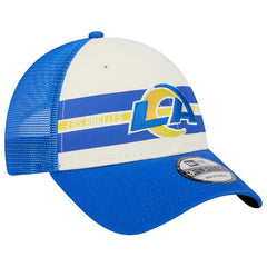 Los Angeles Rams New Era Team Stripe Trucker 9FORTY Snapback Hat