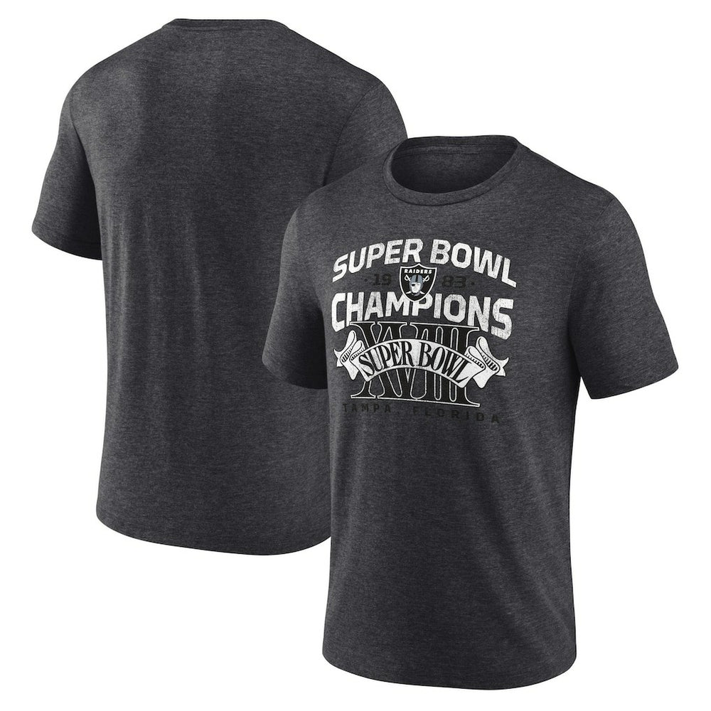 Las Vegas Raiders Champion Hometown Old-Fashioned Super Bowl XVIII s Tri-Blend T-Shirt