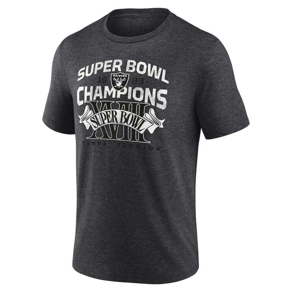 Las Vegas Raiders Champion Hometown Old-Fashioned Super Bowl XVIII s Tri-Blend T-Shirt