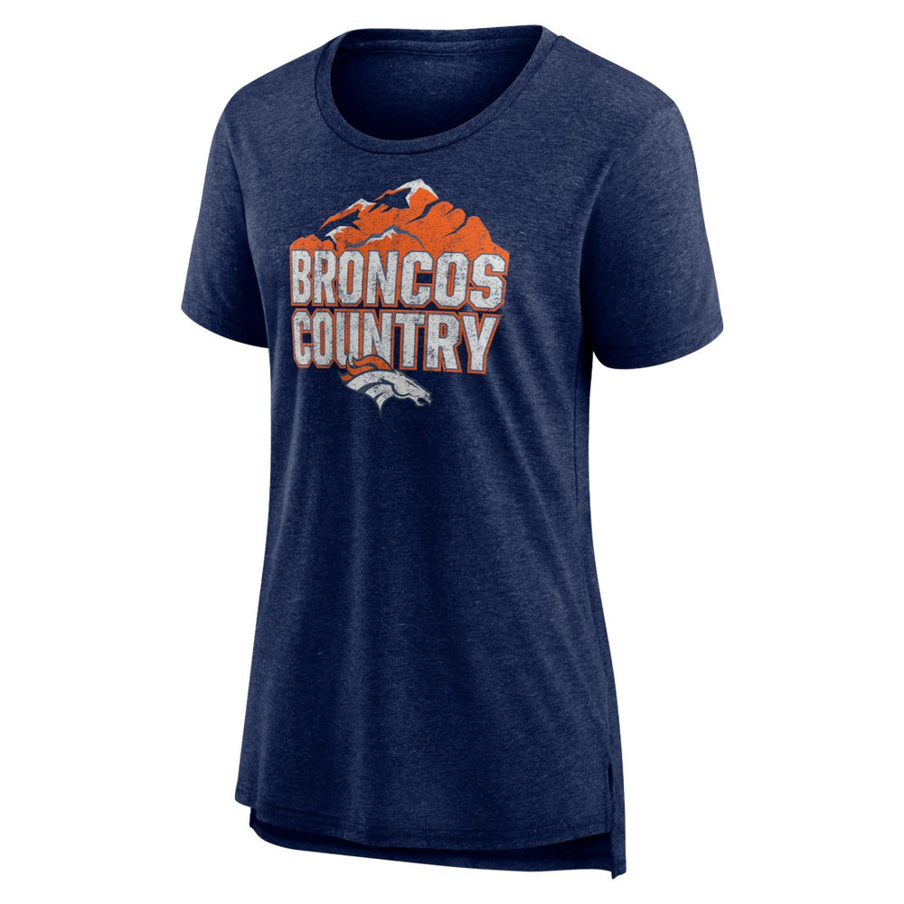 Denver Broncos  Women's Hometown First Down Tri-Blend T-Shirt