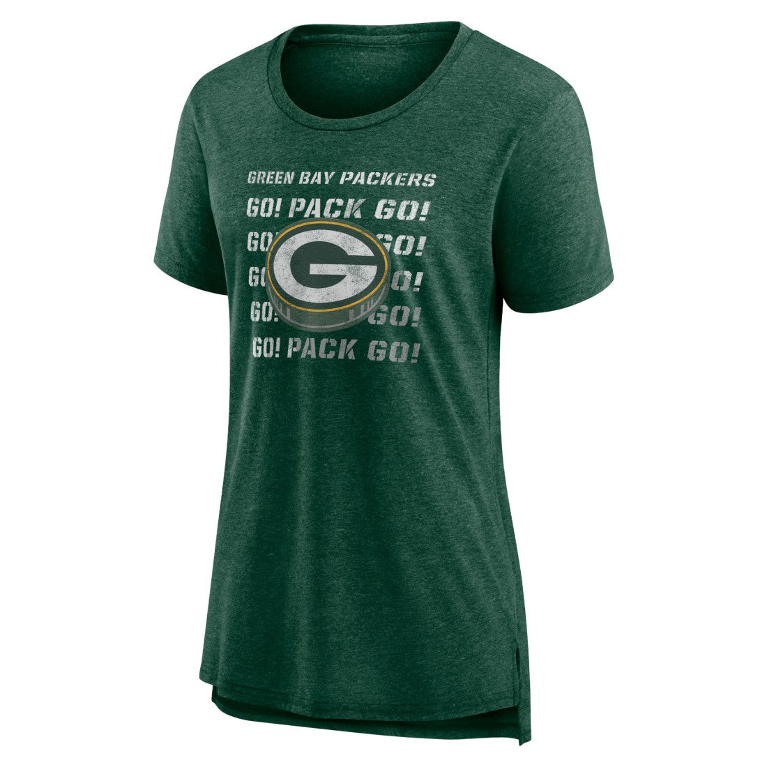 Green Bay Packers  Women's Hometown First Down Tri-Blend T-Shirt