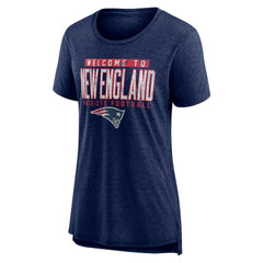 New England Patriots  Women's Hometown First Down Tri-Blend T-Shirt