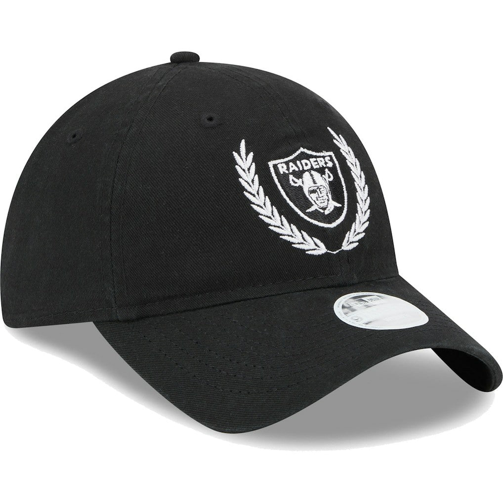 Las Vegas Raiders New Era Women's Leaves 9TWENTY Adjustable Hat