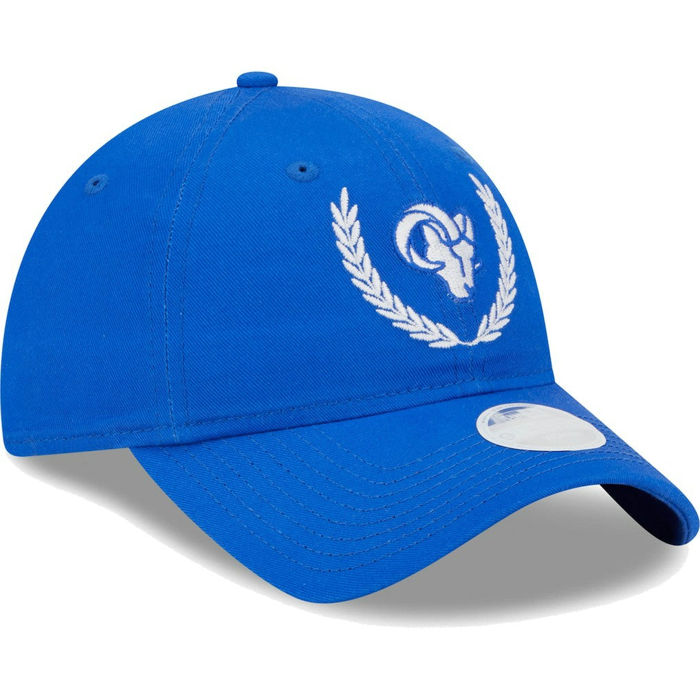 Los Angeles Rams New Era Women's Leaves 9TWENTY Adjustable Hat
