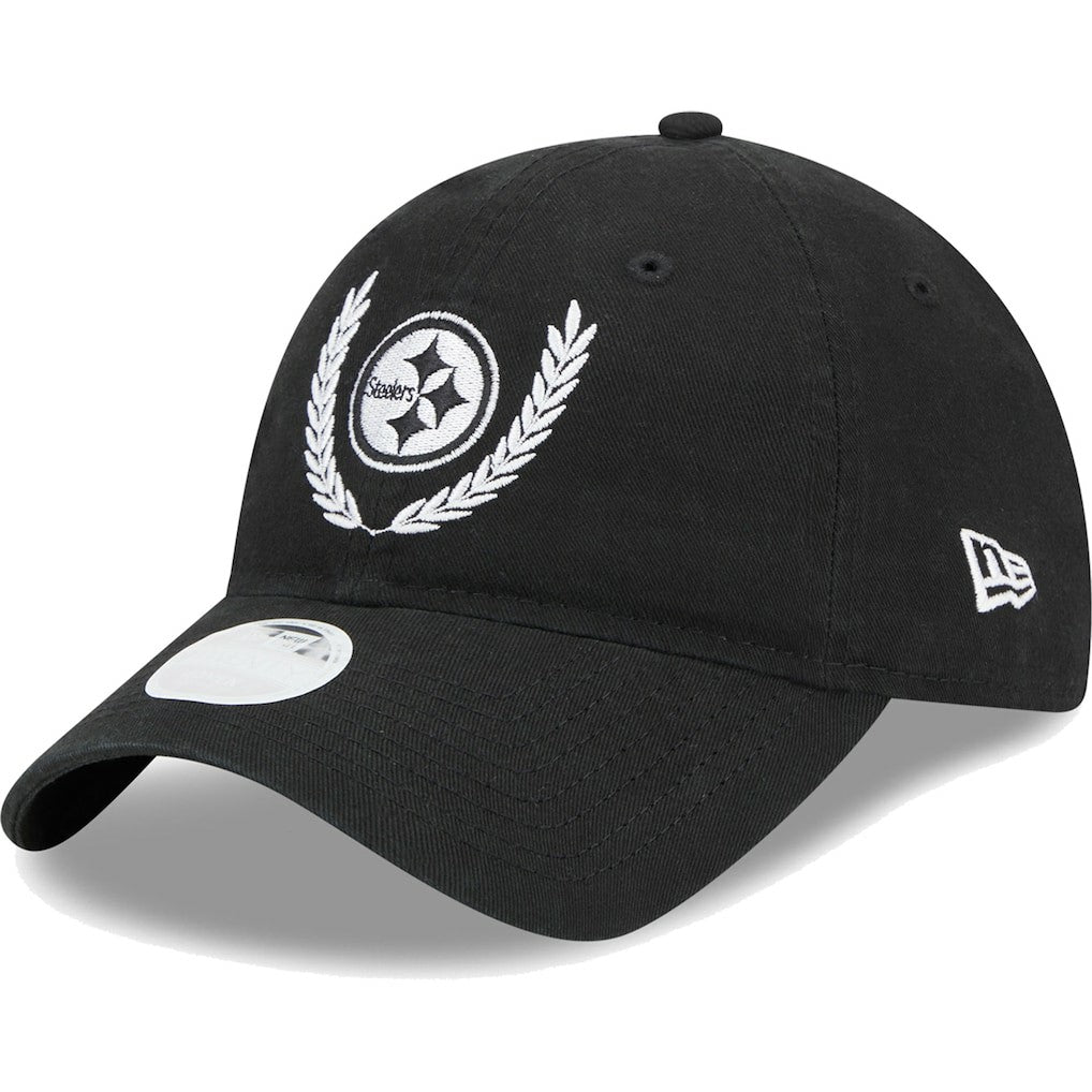 Pittsburgh Steelers New Era Women's Leaves 9TWENTY Adjustable Hat