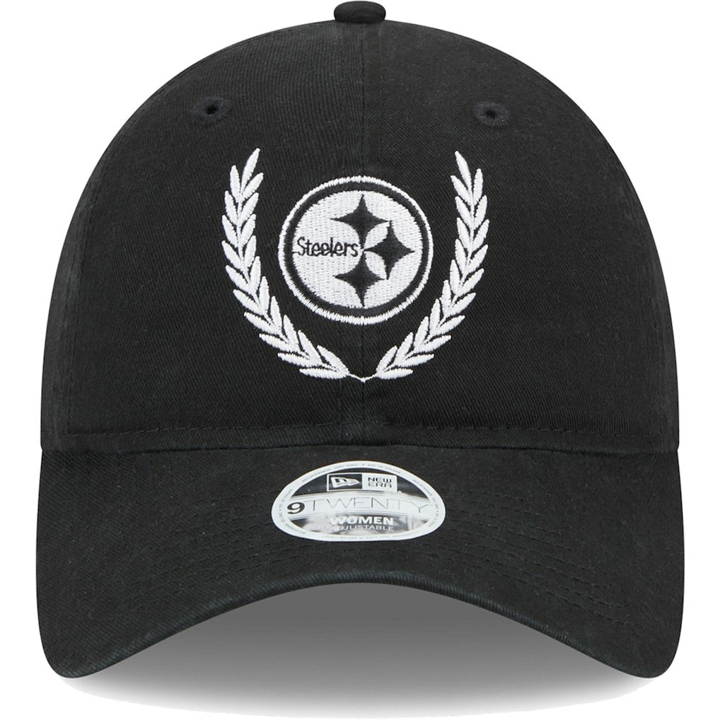 Pittsburgh Steelers New Era Women's Leaves 9TWENTY Adjustable Hat